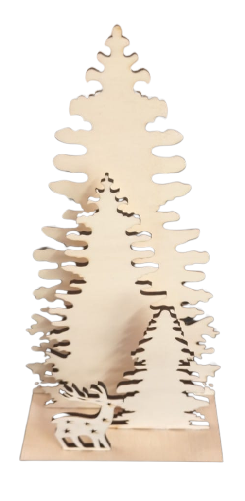 Decorazione Natale - Composizione Alberi -