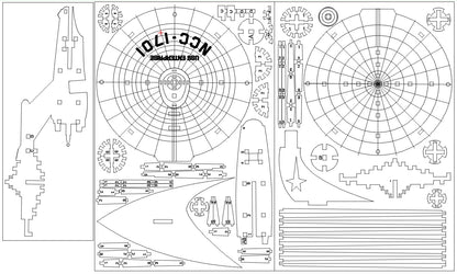Puzzle 3D in Legno Uss Enterprice