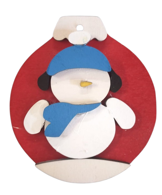 Decorazione Albero di Natale - Uomo di Neve -