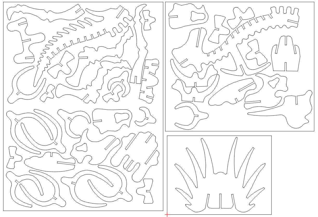 Puzzle 3D in Legno Dinosauro