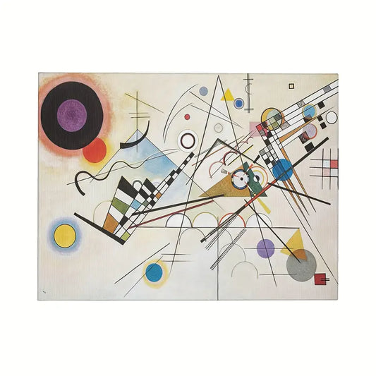 Quadro su Tela Fantasia Kandinsky completo di Cornice 40 X 30 cm
