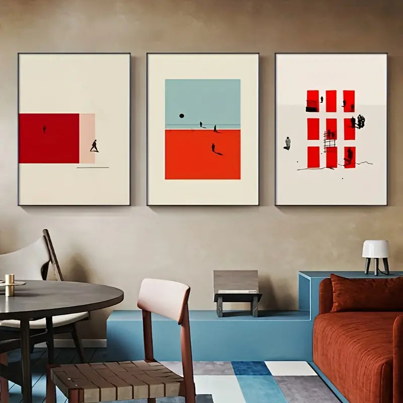 Set di Quadri su Tela Fantasia Arte Moderna completi di Cornice 42 x 30 cm