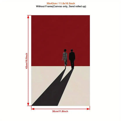 Quadro su Tela Fantasia Mood for Love completo di Cornice 42 x 30 cm