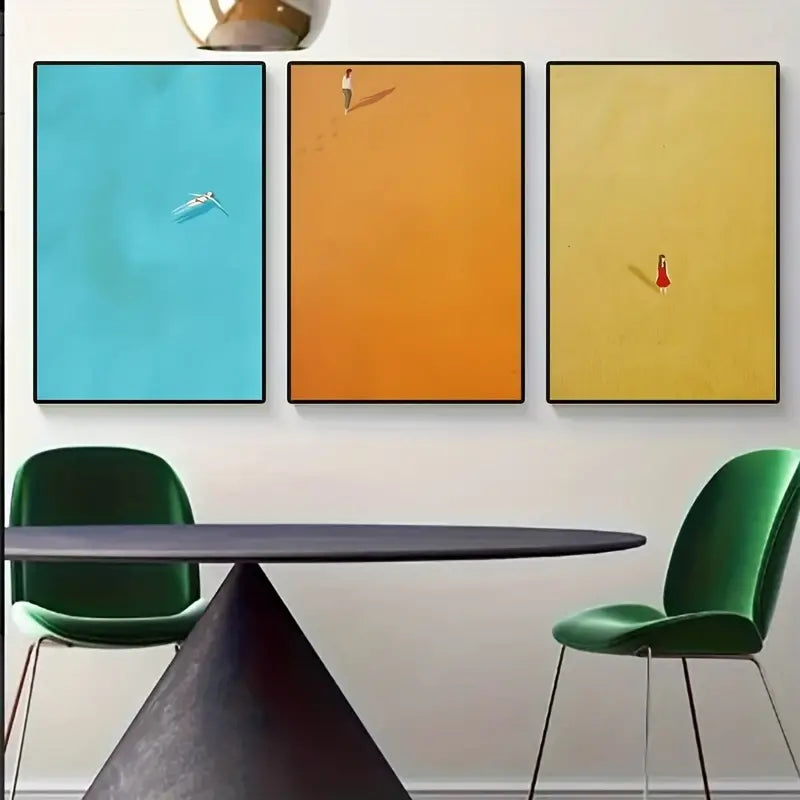 Set di Quadri su Tela Fantasia Stampa D'Arte completi di Cornice 42 x 30 cm