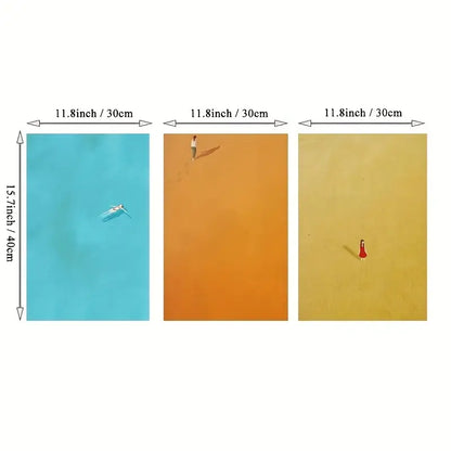Set di Quadri su Tela Fantasia Stampa D'Arte completi di Cornice 42 x 30 cm