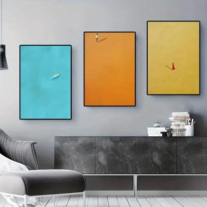 Set di Quadri su Tela Fantasia Stampa D'Arte completi di Cornice 42 x 30 cm