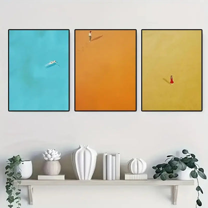 Set di Quadri su Tela Fantasia Stampa D'Arte completi di Cornice 42 x 30 cm