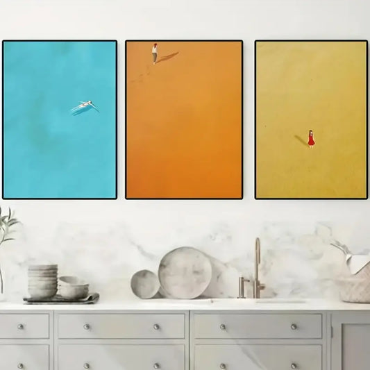 Set di Quadri su Tela Fantasia Stampa D'Arte completi di Cornice 42 x 30 cm