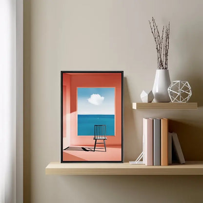 Quadro su Tela Fantasia Vista su Oceano completo di Cornice 42 x 30 cm